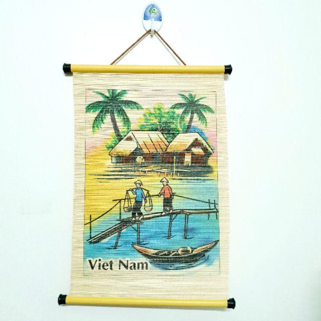 Tranh cuộn lưu niệm - Các làng quê Việt Nam