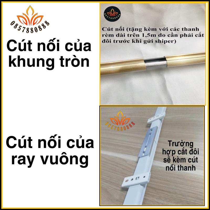 Thanh treo rèm,Ray treo rèm cửa,Khung rèm 2 lớp, Ống sào treo rèm