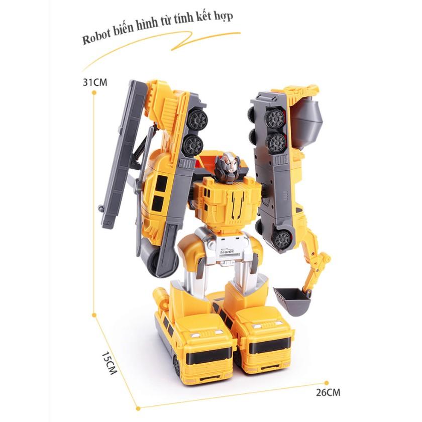 Bộ trò chơi lắp ráp robot sáng tạo từ tính City Engineering Magnetic