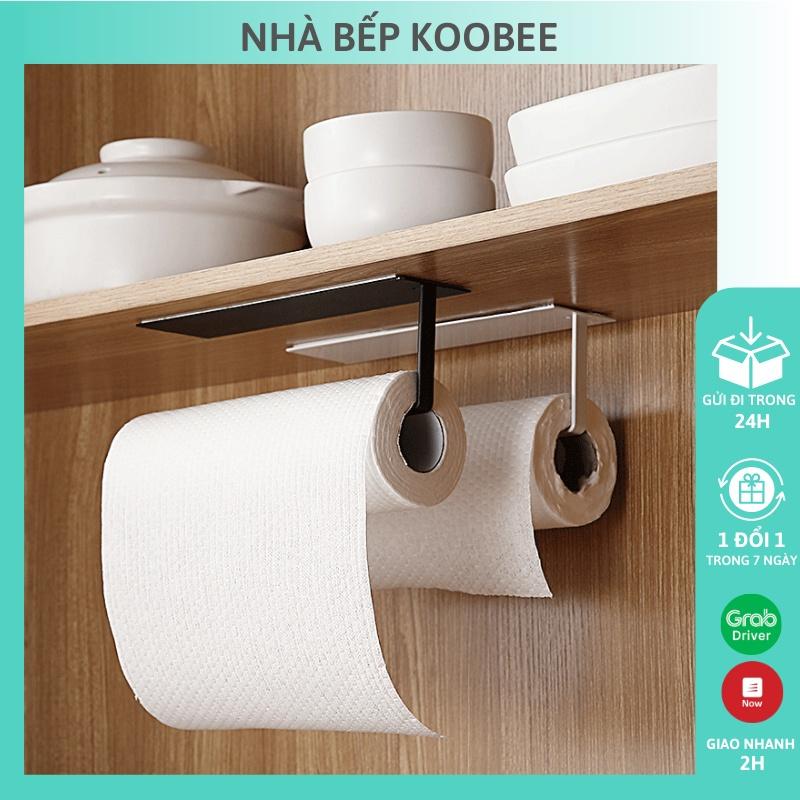 Kệ treo tường nhà bếp - Móc treo giấy lau bếp đa năng, cuộn giấy vệ sinh không cần khoan đục KooBee