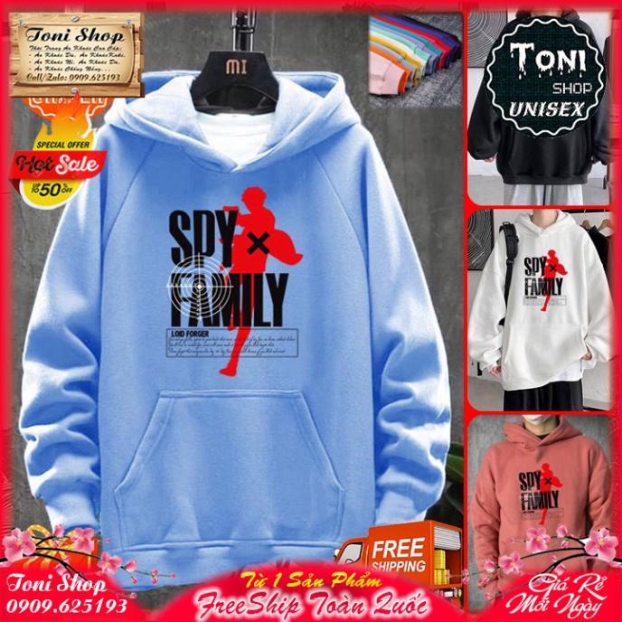 ÁO HOODIE SPYxFAMILY - In Pet Siêu Bền Siêu Đẹp - Full Size Full Màu