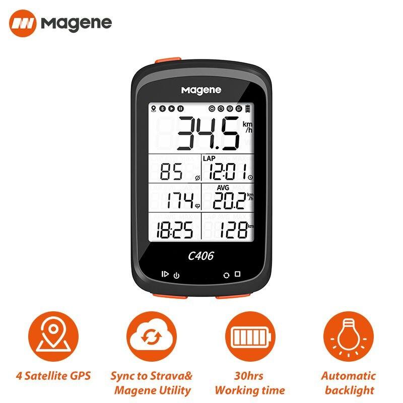 Đồng Hồ Xe Đạp MAGENE C406 ( Bản Full) Kèm Pad Đồng Hồ Thông Minh Không Dây Kết Nối GPS Bluetooth (ANT + Strava)
