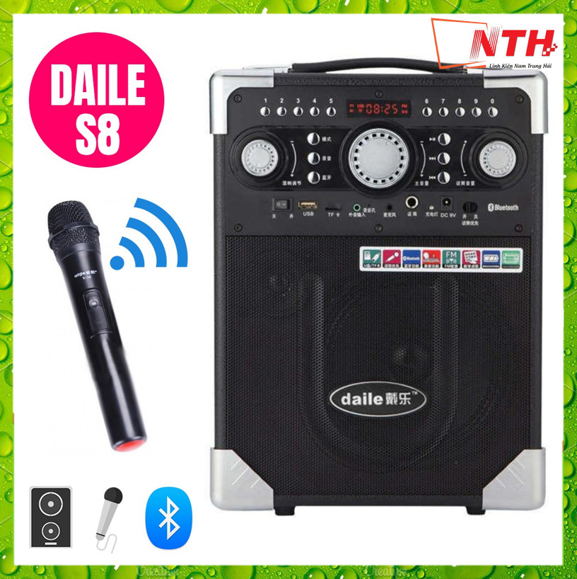 Loa Kéo Di Động Karaoke Bluetooth Daile S8 - Hàng Nhập Khẩu