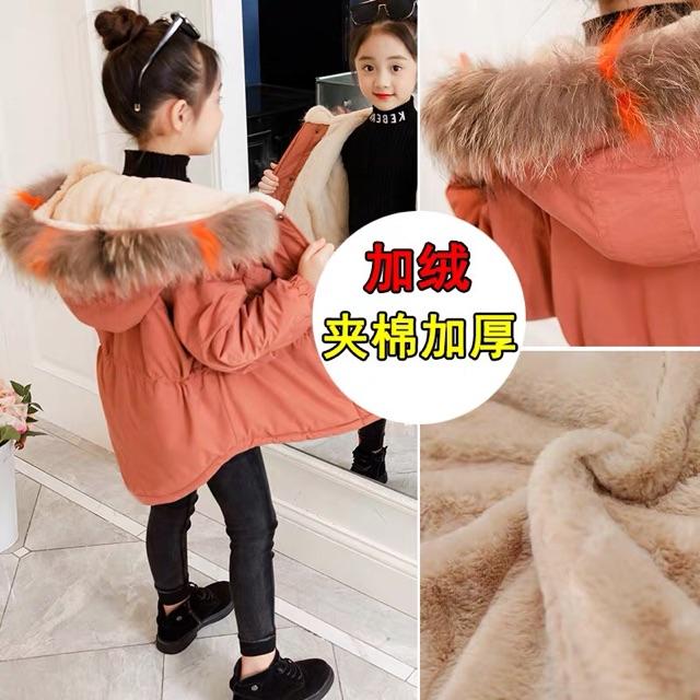 Áo Parka lót lông bé gáisẵn hàng giao ngay