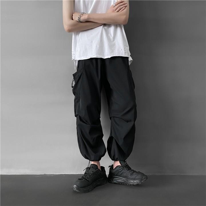 Quần jogger nam nữ cạp chun bo gấu dáng thụng, quần bom unisex M-2XL