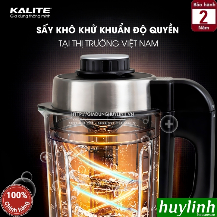 Máy làm sữa hạt đa năng Kalite KL-990P [nâng cấp của KL-950] - 1.75 lít - 2700W - Hàng chính hãng