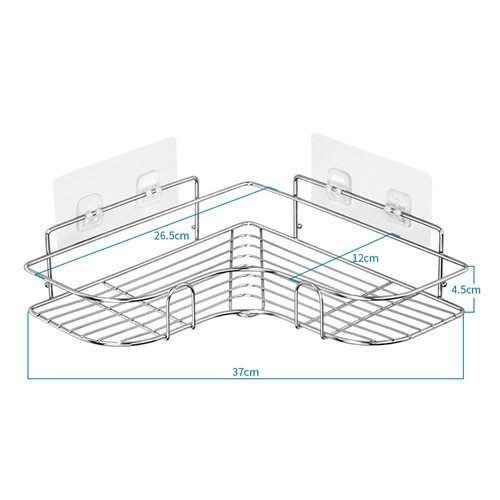 Kệ Góc Inox Dán Tường Nhà Tắm Đa Năng