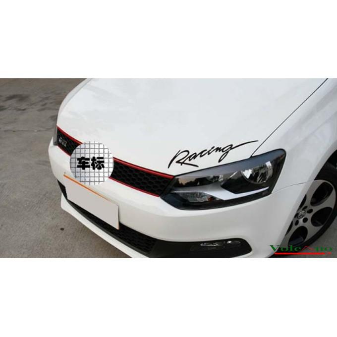 Decal dán xe RACING, tem chữ trang trí xe