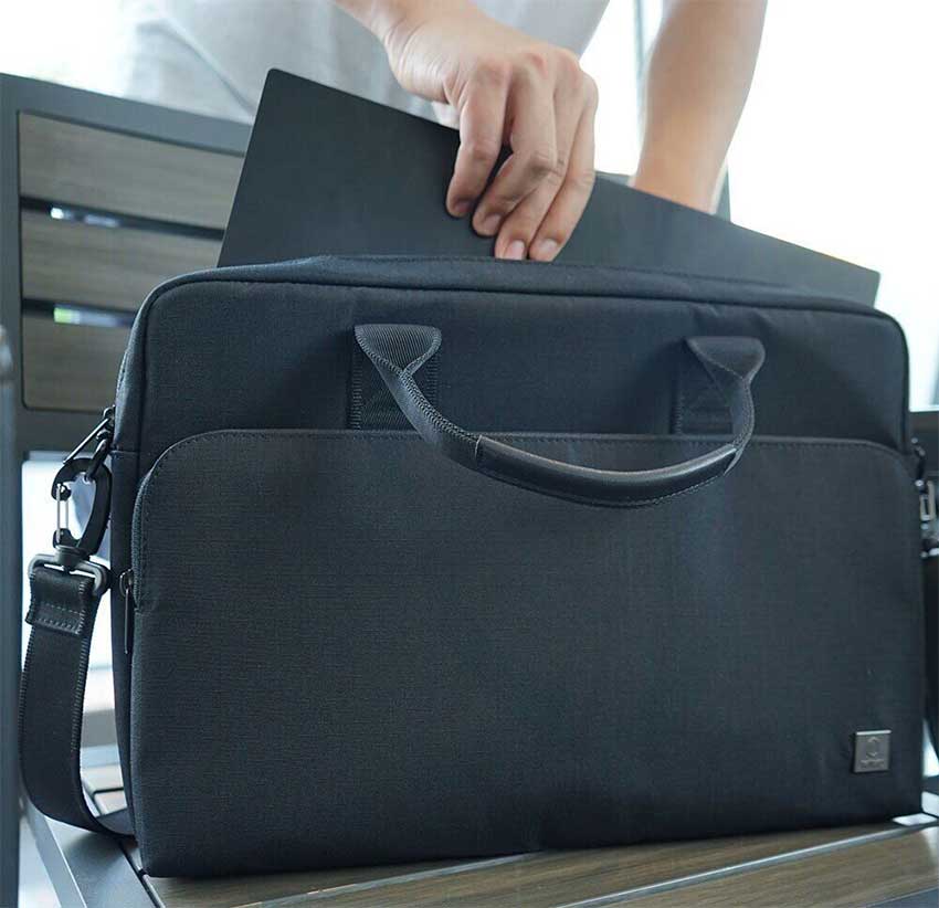 Túi Đeo Wiwu Alpha Laptop Bag Chất Liệu Textured Nyclon Fabric Bền, Chống Sốc - Hàng Chính Hãng