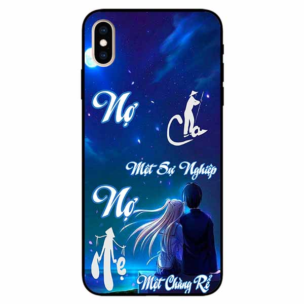Ốp lưng in cho Iphone Xs Max Mẫu Nợ Cha Nợ Mẹ Rể
