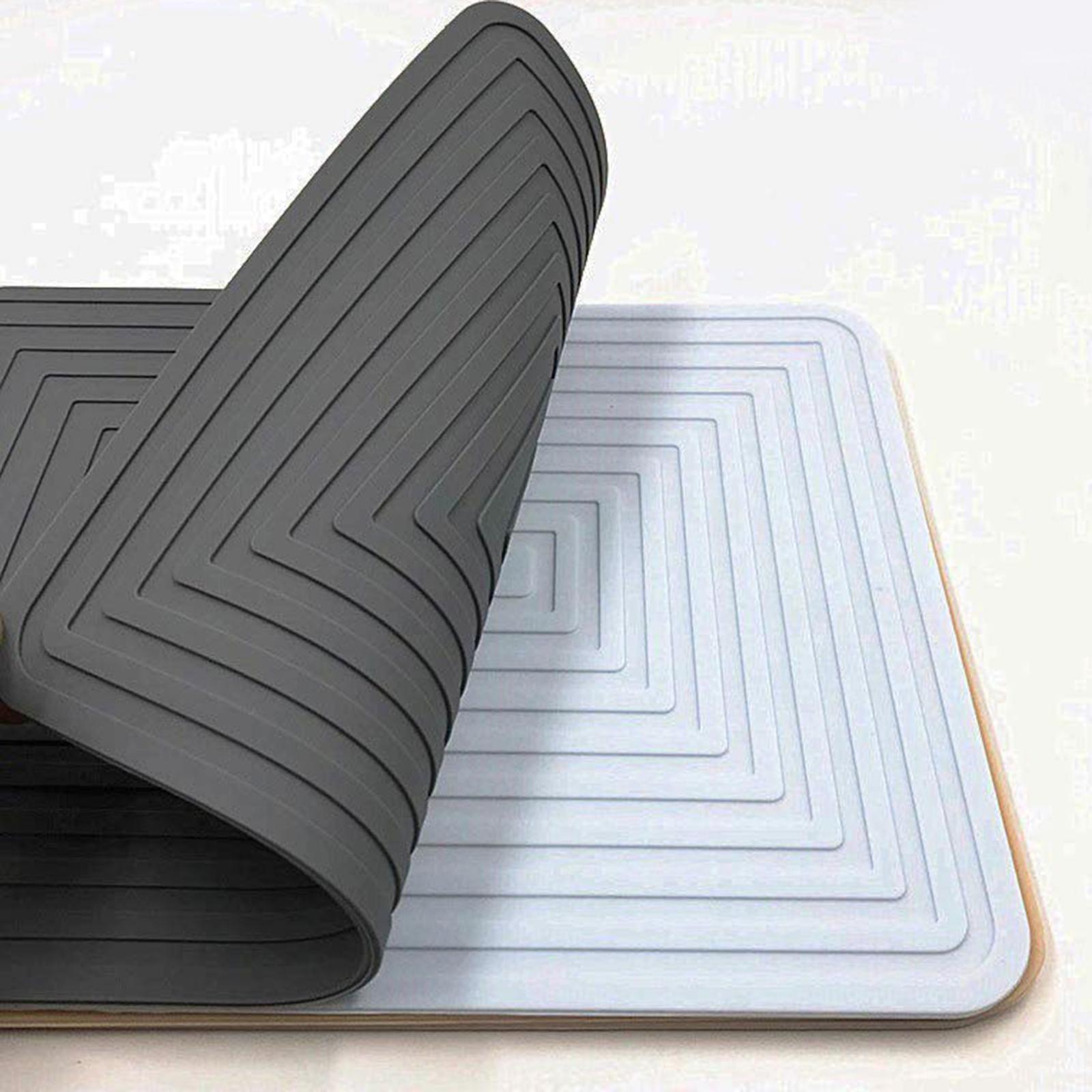 Silicone Dish Drying Mat Heat Resistant Waterproof Dish & Utensil Draining Board Sink Cover