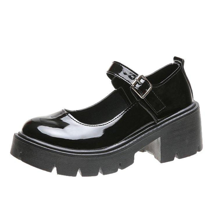 Giày Mũi Tròn Đế Dày 6cm Thời Trang Thanh Lịch Cho Nữ