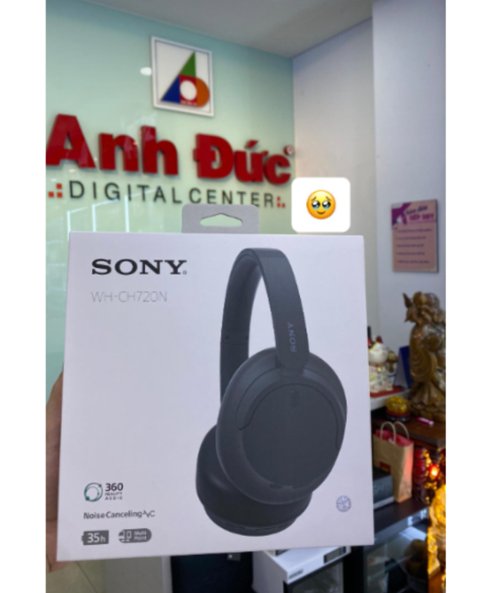 Tai nghe bluetooth Sony WH-CH720N - Tai nghe chụp tai chống ồn, thời lượng pin 50 giờ - Hàng chính hãng