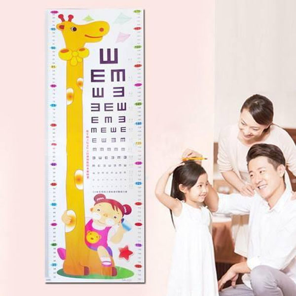 Decal dán tường thước đo chiều cao cho bé hình ngộ nghĩnh đáng yêu