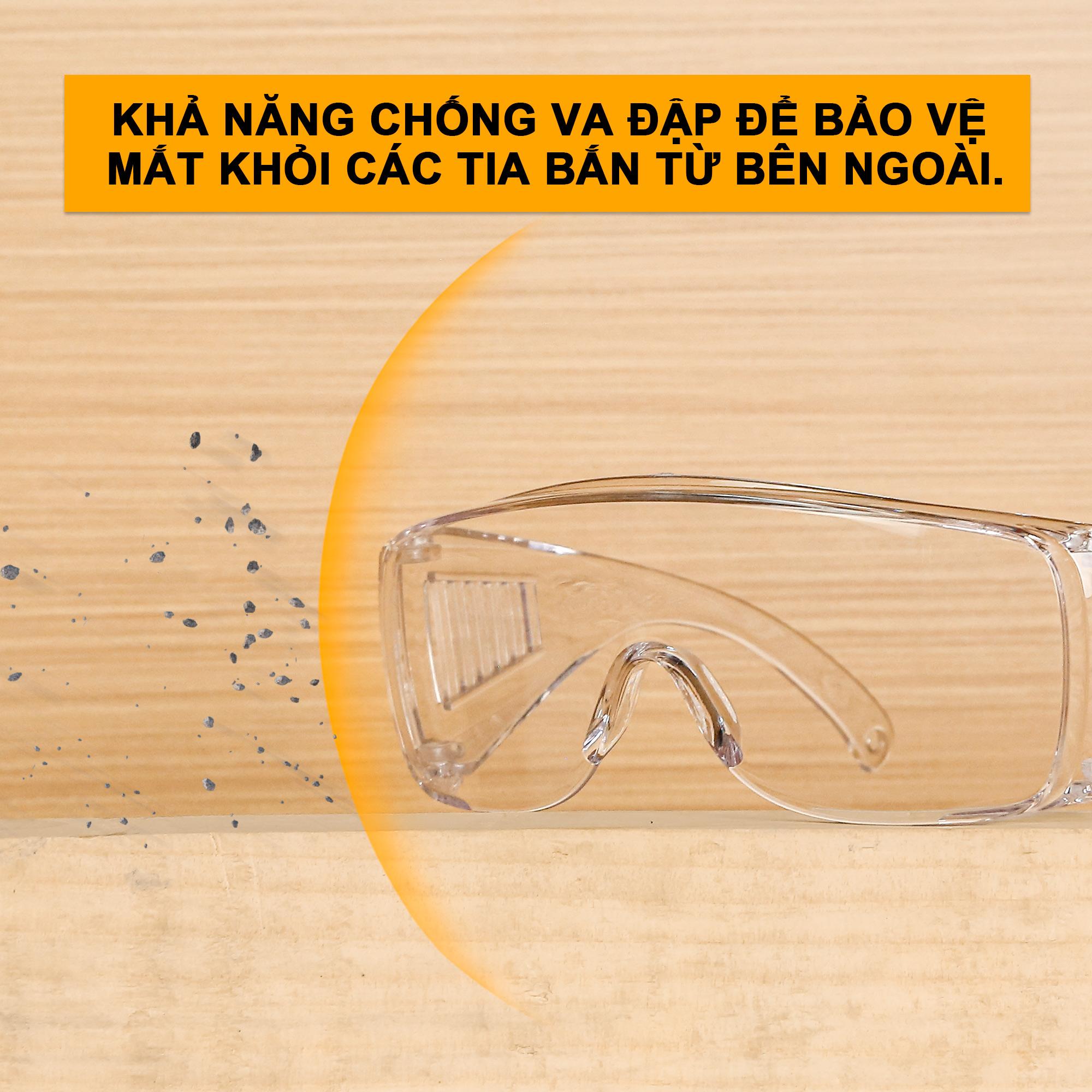 Kính an toàn chống bụi INGCO HSG05