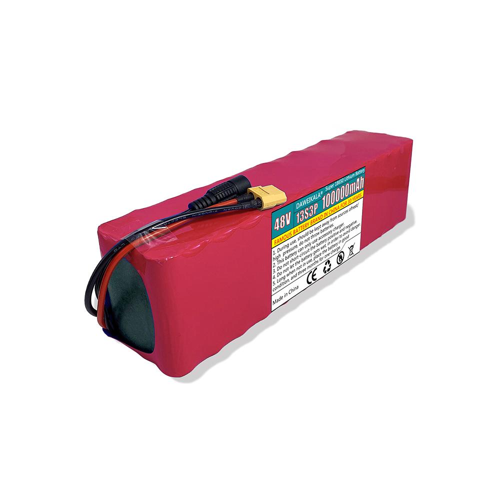 Pin 48V 18650 Bộ pin 500W 13S3P 100000mAh Pin Li-ion cho xe tay ga điện EBike với BMS Lithium Pin 48V Màu sắc: 100000mAh