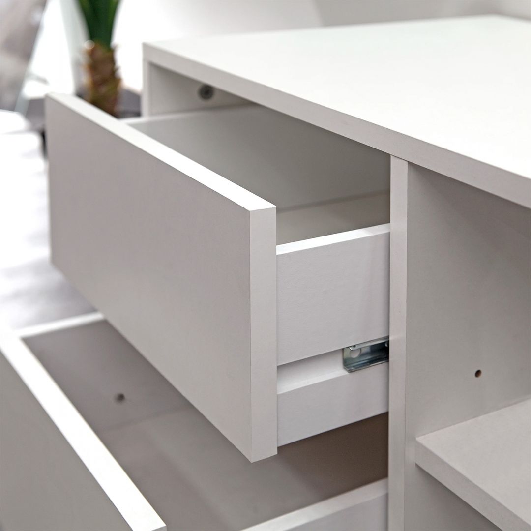 Kệ để giầy gỗ hiện đại SMLIFE Ruxton | Gỗ MDF dày 17mm chống ẩm | D90xR40xC75cm