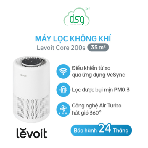 Máy lọc không khí Levoit Core 200S | Công nghệ Air Turbo | Hàng Chính Hãng