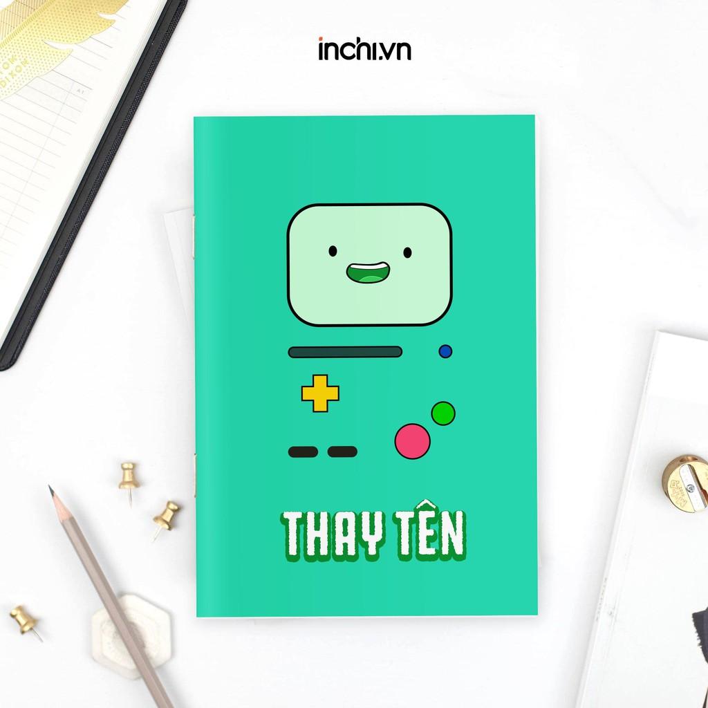 5 MẪU VỞ Ô LY BÌA IN TÊN VÀ NHÂN VẬT HOẠT HÌNH ADVENTURE TIME THEO YÊU CẦU 80 TRANG CHO BÉ CHẤT LƯỢNG