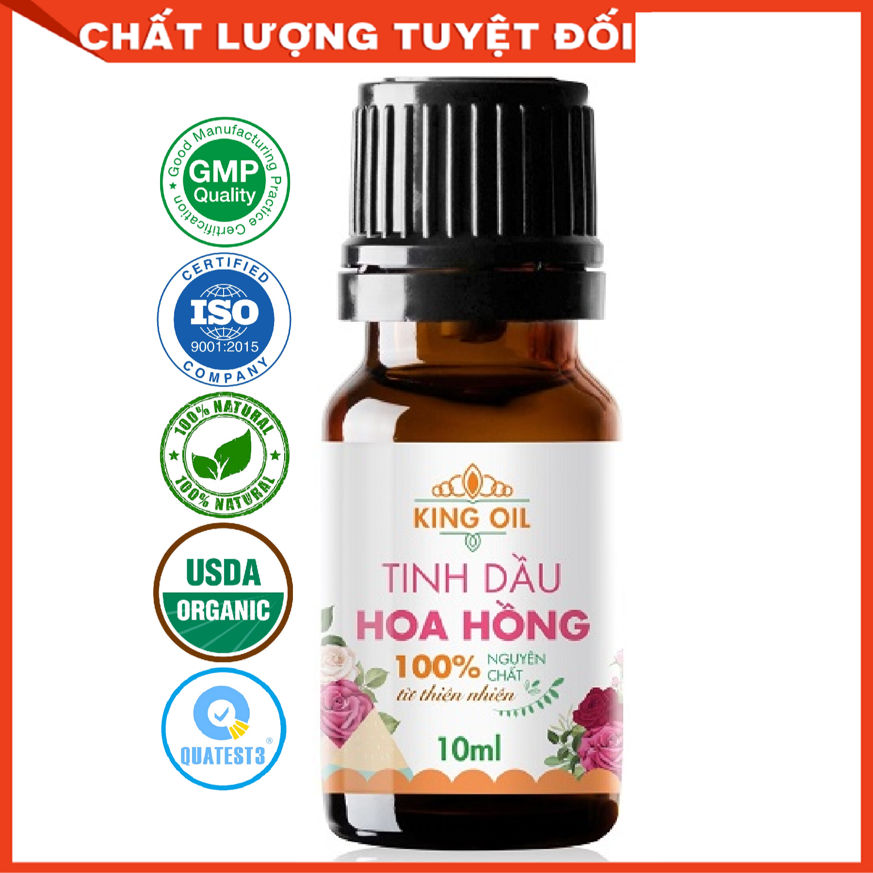 Tinh dầu Hoa Hồng nguyên chất từ thiên nhiên - KingOil