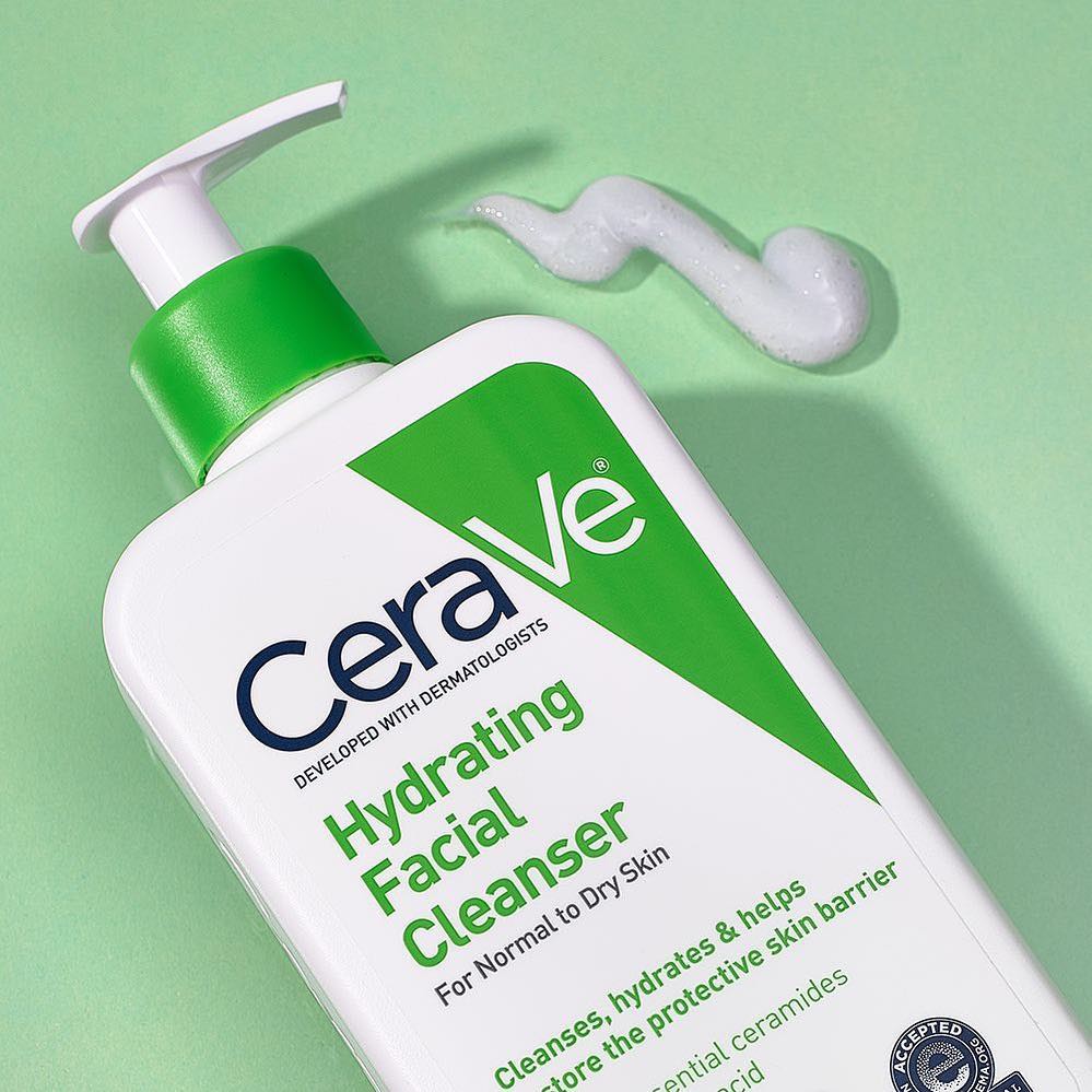 Sữa Rửa Mặt dưỡng Ẩm dành cho da thường đến da khô Cerave Hydrating Facial Cleanser - Mỹ