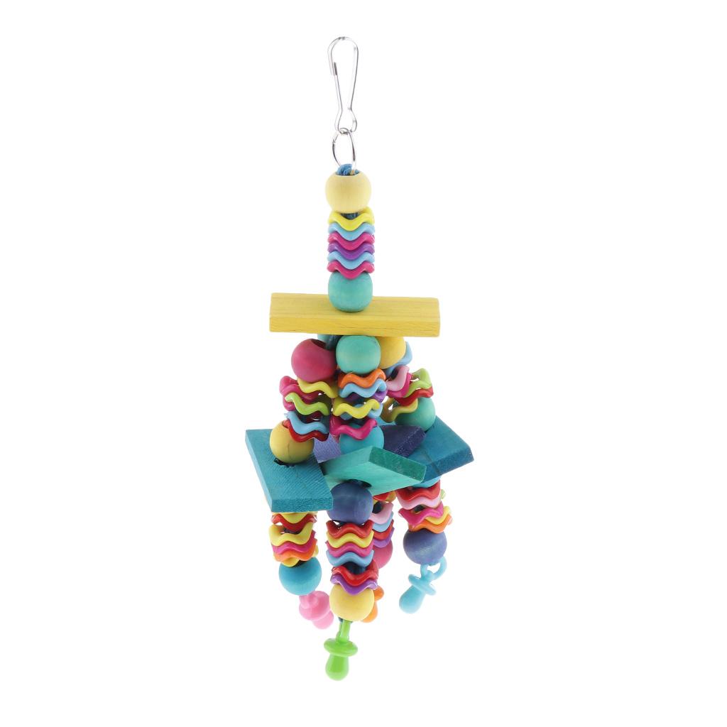 Parrot Chew Toy Cage Hanging Swing Rope Parakeet Cockatoo Budgie Macaws