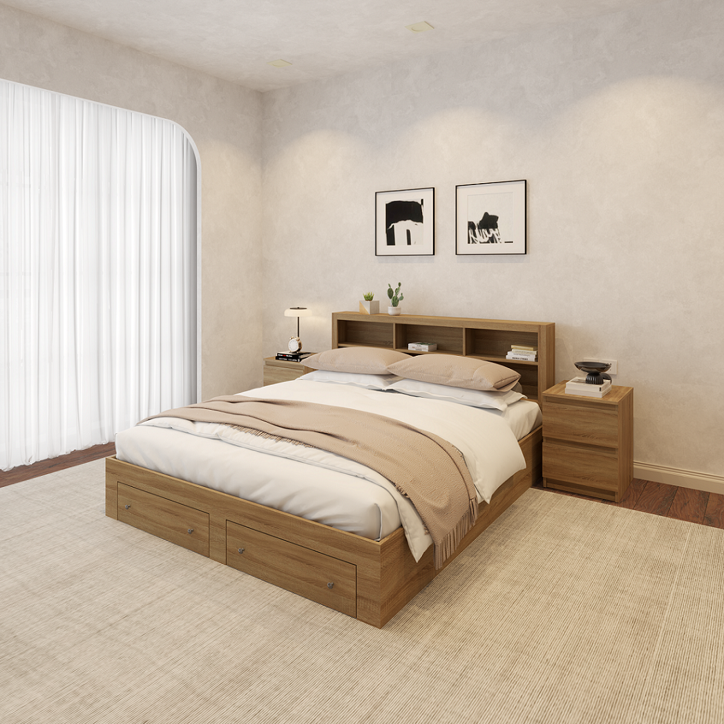 FENNY, Giường ngủ - kết hợp kệ đựng đồ, GNG_013, GNG_014, GNG_015, GNG_016