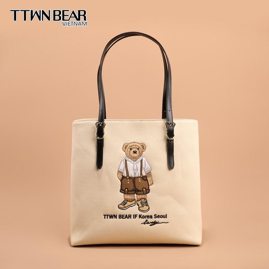 Túi tote da DV870 TTWN BEAR đeo chéo thời trang công sở