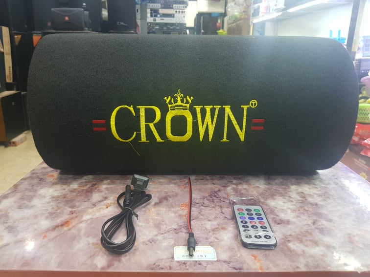 Loa CROWN 8: Dáng ống tròn, Bass 20, Có Bluetooth, Công suất lớn, Nguồn điện 220v hoặc 12v