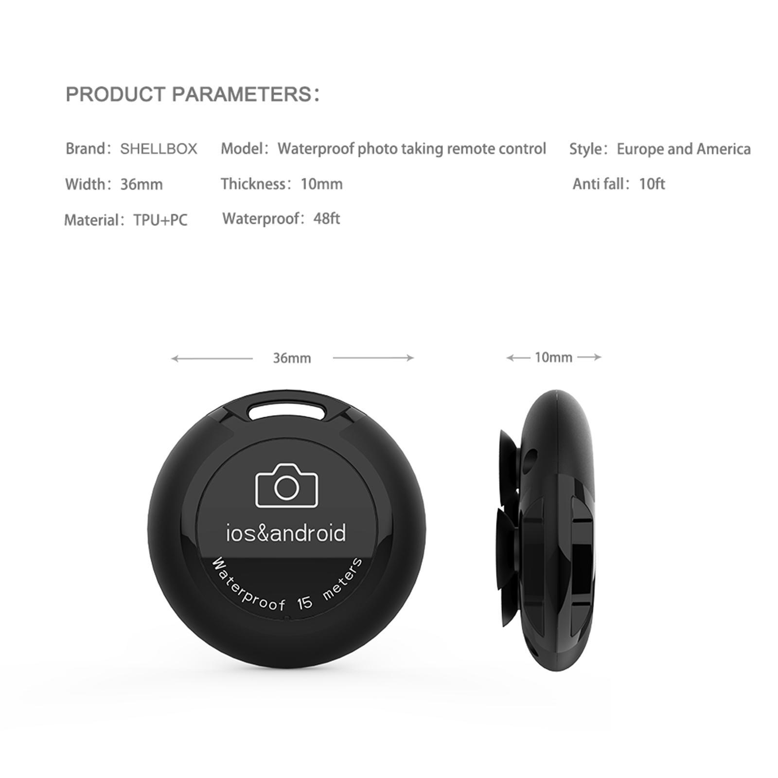 Bluetooth Remote Control Shutter Release for Mobile Photo Taking Recording