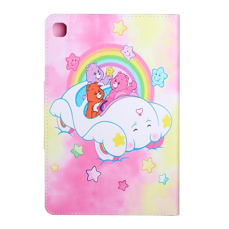 Bao da máy tính bảng họa tiết gấu hoạt hình dễ thương cho Samsung Galaxy Tab S6 Lite SM-P610 P615 Tab S6 Lite 10.4 inch