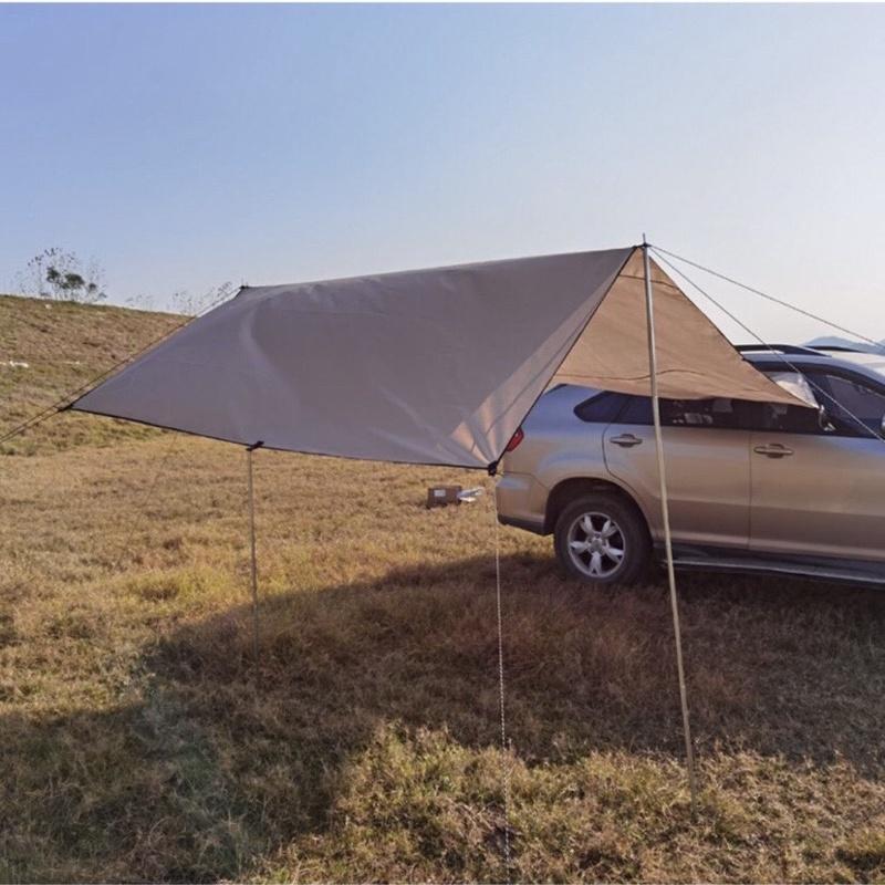 Bạt Mái Che Nắng Xếp Gọn Khi Đỗ Xe Đi Cắm Trại Cho Ô Tô cao cấp SunWind 4,4x2m big size