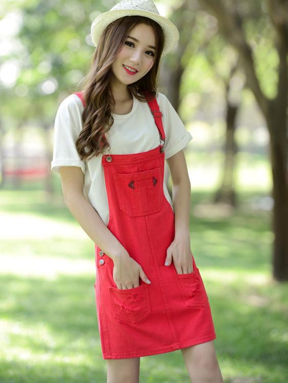 Váy yếm jean ngắn VYN01 C124