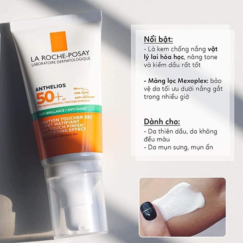 Kem chống nắng La Roche-Posay Anthelios XL Dry Touch SPF 50+ Anti-Imperfection 50ml