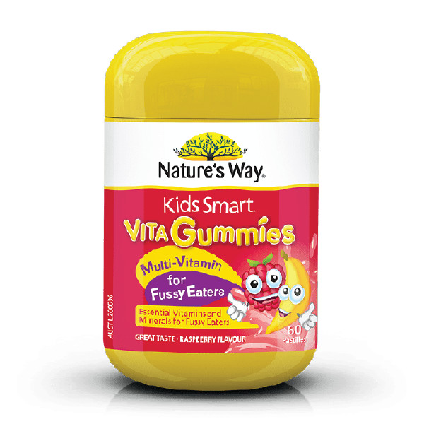 Nature's Way Kids Smart Vita Gummies Multi - Vitamin For Fussy Eaters - Kẹo gummies kích thích ăn ngon, hỗ trợ tiêu hóa cho trẻ