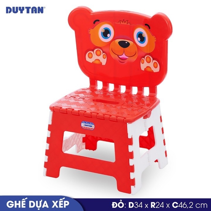Ghế dựa xếp nhựa Duy Tân - 09279 - Giao màu ngẫu nhiên - Hàng chính hãng