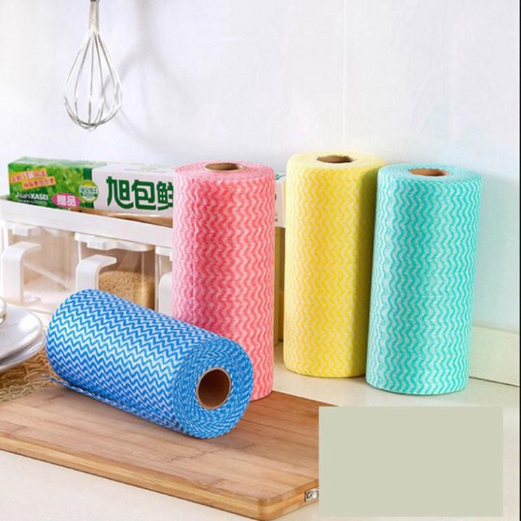 Cuộn khăn vải không dệt lau chén đĩa |