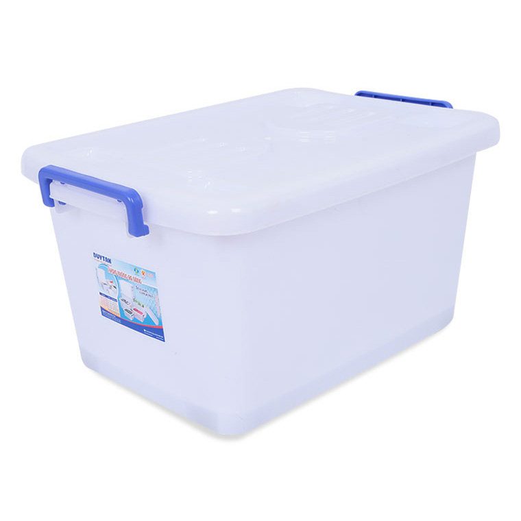 Thùng vuông 140 lít - có bánh xe Duy Tân 0214 giao quai màu ngẫu nhiên thùng đựng thực phẩm đồ đa năng