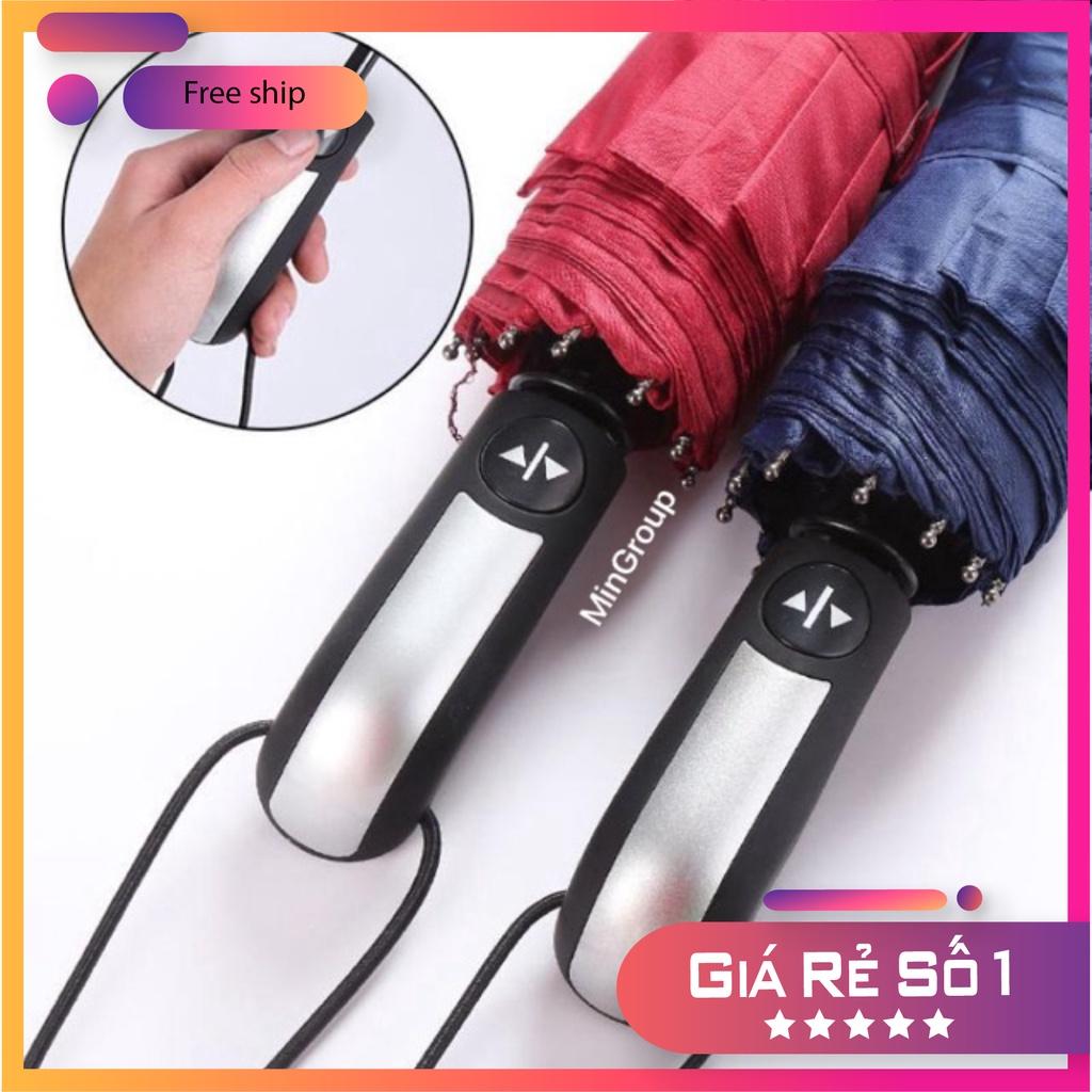 Ô Dù 10 Nan Size Lớn Đóng Mở Tự Động Bằng Nút Bấm Chống Tia UV - Dù Bấm Vải Dù Cao Cấp Hàng Xuất Nhật