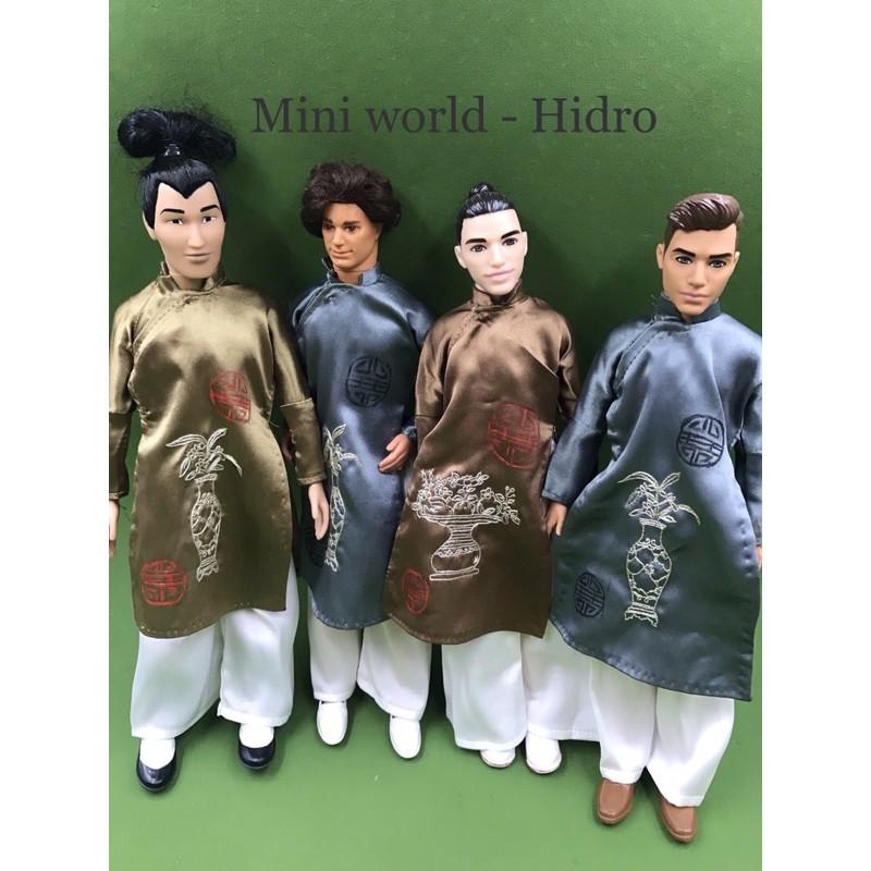 Mô hình Áo dài mini cho búp bê Ken và Bb