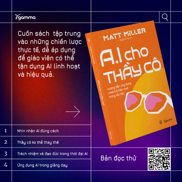 A.I Cho Thầy Cô - Hướng Dẫn Ứng Dụng Nhanh &amp; Hiệu Quả Trong Lớp Học - Matt Miller - Alpha Books