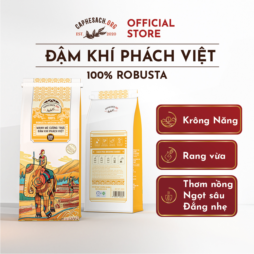 Cà phê Robusta nguyên chất - ĐẬM KHÍ PHÁCH VIỆT Caphesach.org