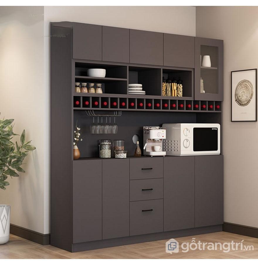 Tủ bếp gia đình thiết kế tiện dụng, nhận đặt theo kích thước khách cần