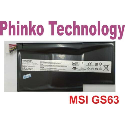 Pin Dùng cho Laptop MSI Stealth Pro GS63 GS63VR GS73 GS73VR 6RF 7RG 7RF GS63VR-7RE BTY-U6J BTY-M6J GS43VR