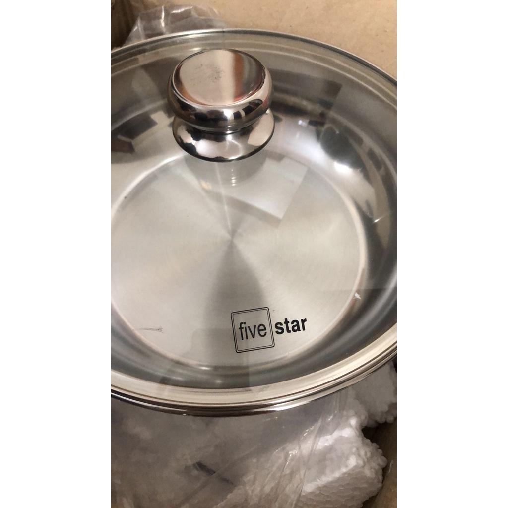 Nồi lẩu inox fivestar 3 đáy đun từ size 24/26/28