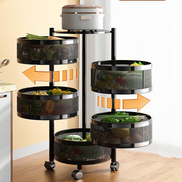 KỆ ĐỂ ĐỒ ĐA NĂNG GẤP GỌN THÉP KHÔNG RỈ 3,4,5 TẦNG, CÓ BÁNH XE