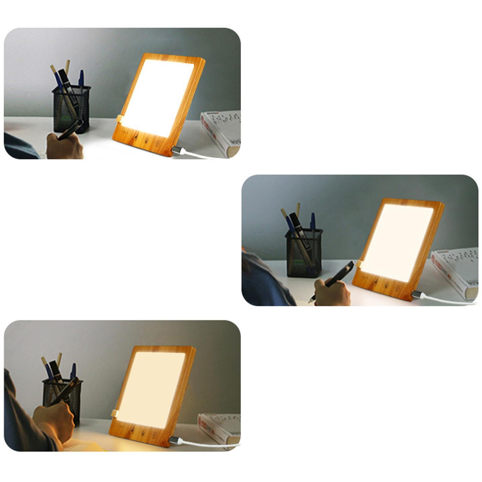 Sad Light Therapy Lamp 10000 Lux UV Free Adjustable Brightness Touch Control