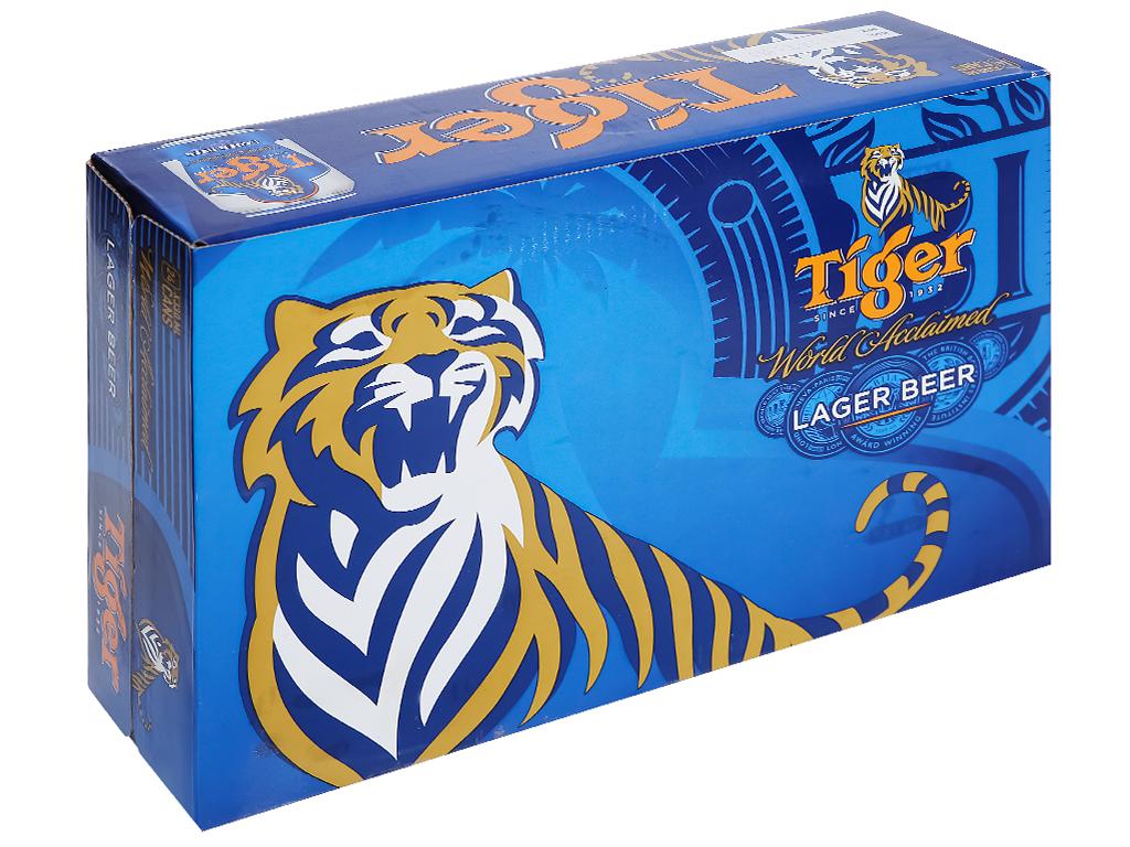 Combo thùng 24 lon bia Tiger xanh 330ml