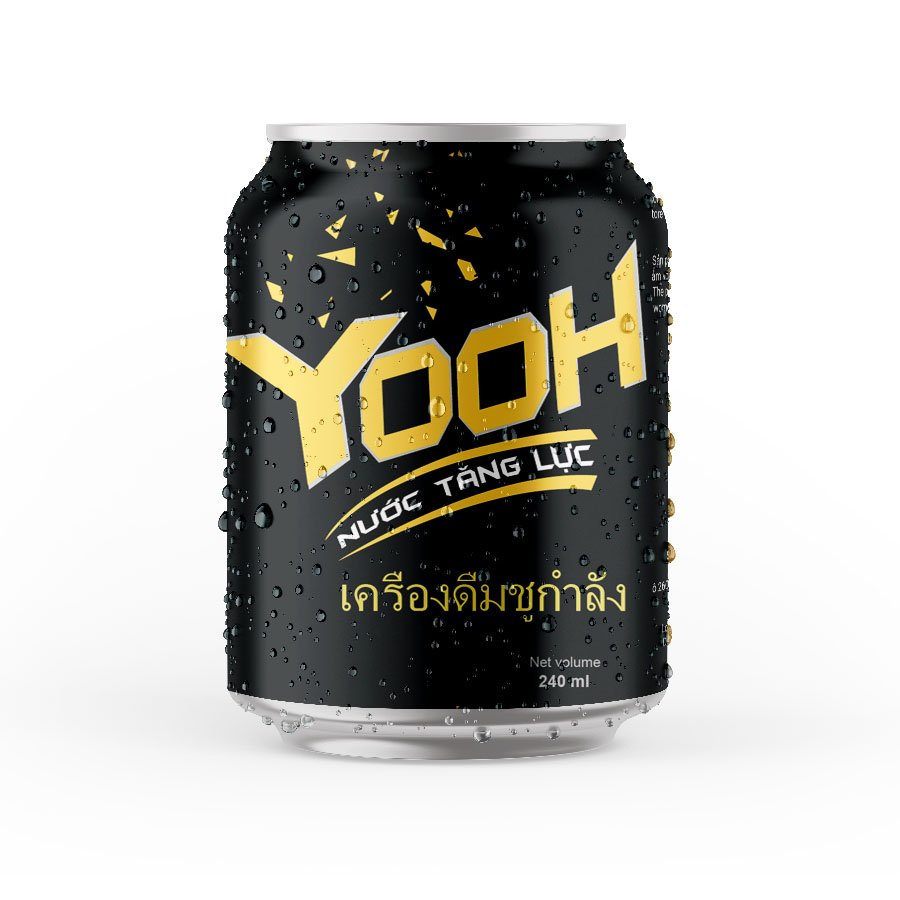 Thùng 24 lon Nước Tăng Lực YOOH vị nguyên bản nạp tung năng lượng bừng tỉnh tức thì