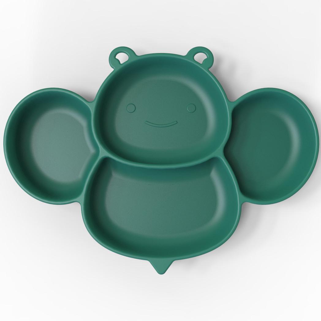 Bát Ăn Cho Bé Tấm An Toàn Silicone Ăn Đĩa Chắc Chắn Hoạt Hình Dễ Thương Trẻ Em Món Ăn Huấn Luyện Bộ Đồ Ăn Trẻ Em Ăn Bát